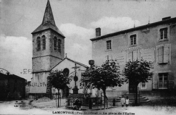 Lamontgie - L'église et le bureau de poste